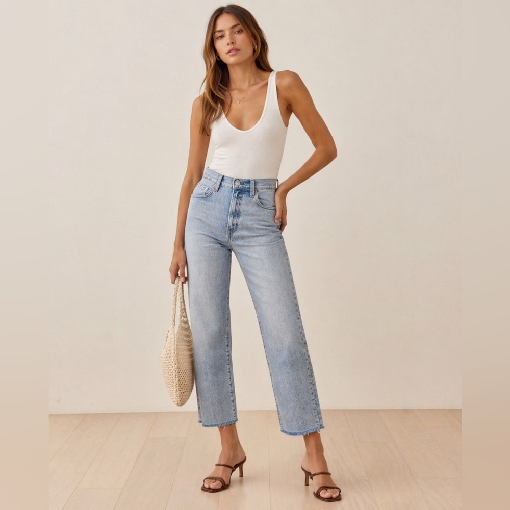 NWT Daze Denim Straight Up High Rise Jeans in Clear Skies